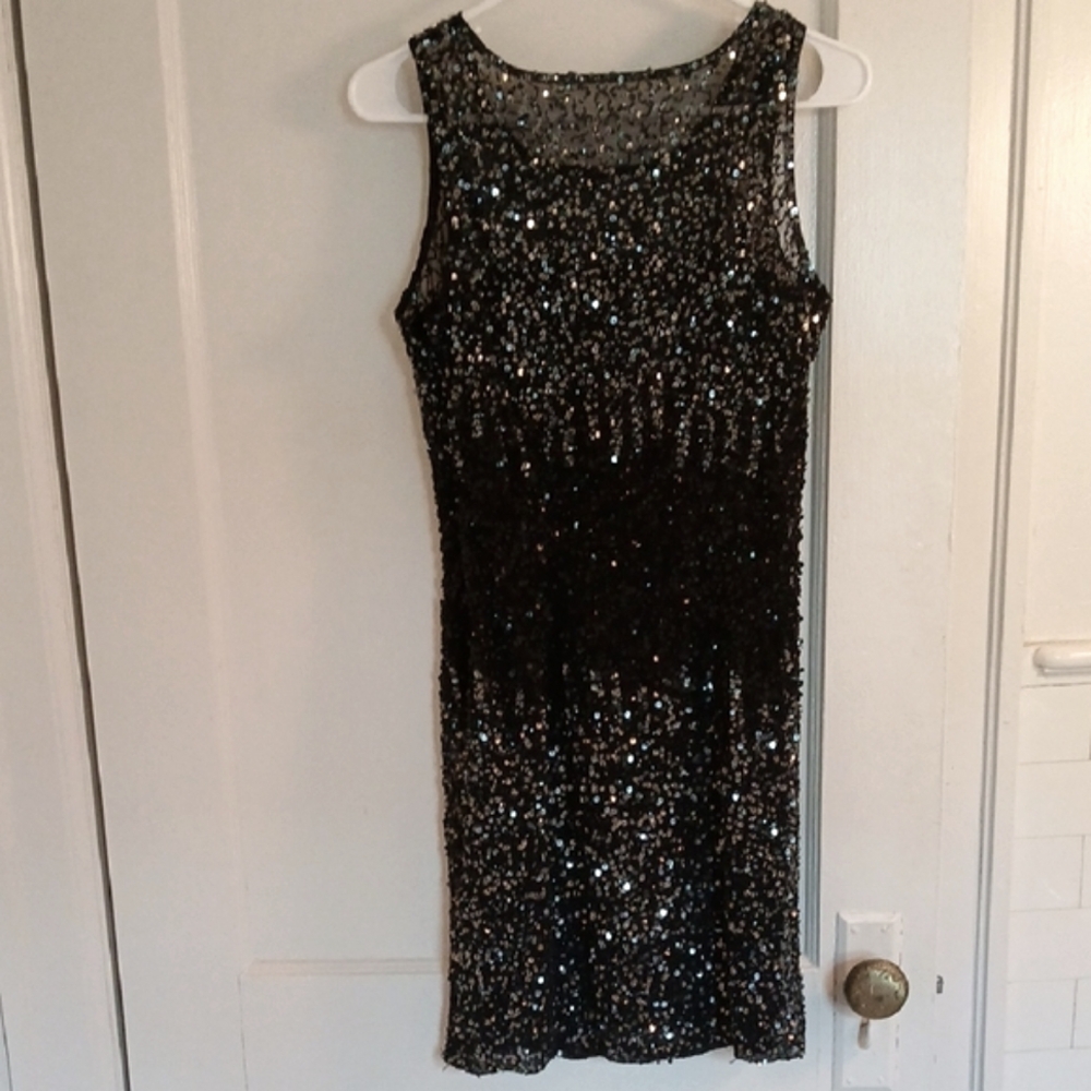Adrianna Papell Sequin Coktail Dress - Picture 8 of 11